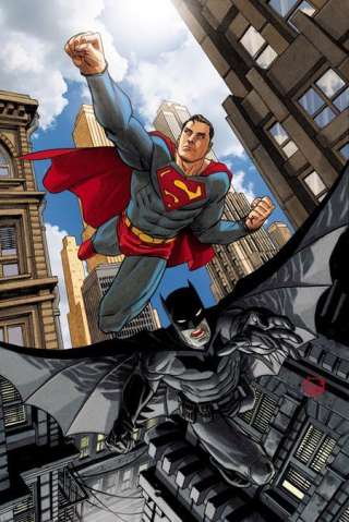 Batman / Superman: World's Finest #12 (Dave Johnson Card Stock Cover)