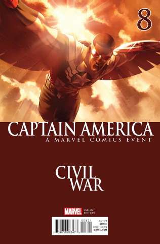 Captain America: Sam Wilson #8 (Civil War Cover)