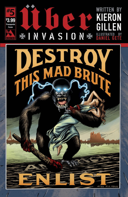 Über: Invasion #5 (Propaganda Poster Cover)