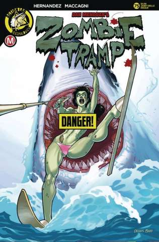 Zombie Tramp #75 (Dennis Budd Risque Cover)