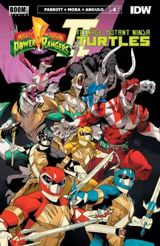 Mighty Morphin Power Rangers / Teenage Mutant Ninja Turtles II #4 (Mora Cover)