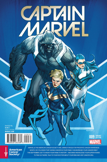 Captain Marvel #9 (Cancer Awareness Cover)