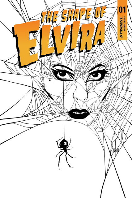 The Shape of Elvira #1 (20 Copy Strahm B&W Cover)