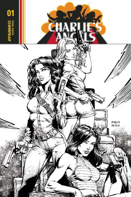 Charlie's Angels #1 (30 Copy Finch B&W Cover)