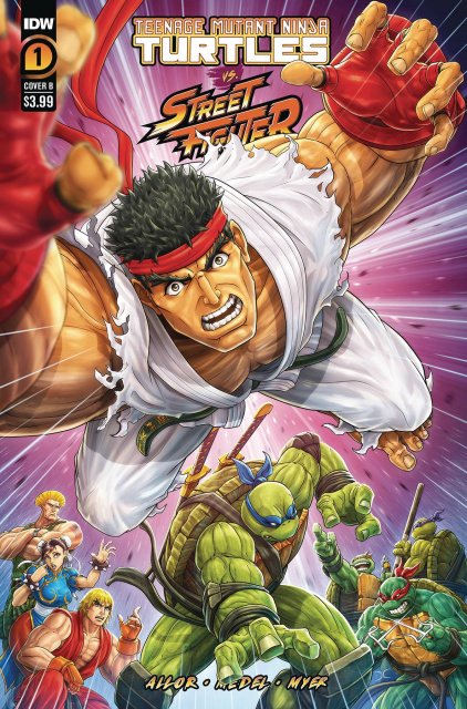 Teenage Mutant Ninja Turtles vs. Street Fighter #4 (Cardy Cover)