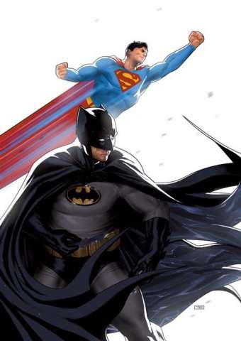 Batman / Superman: World's Finest #8 (Taurin Clarke Card Stock Cover)