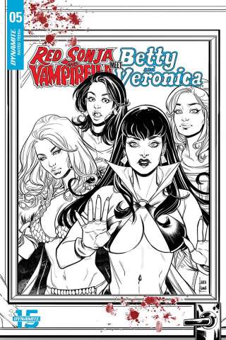 Red Sonja and Vampirella Meet Betty and Veronica #5 (20 Copy Braga B&W Cover)