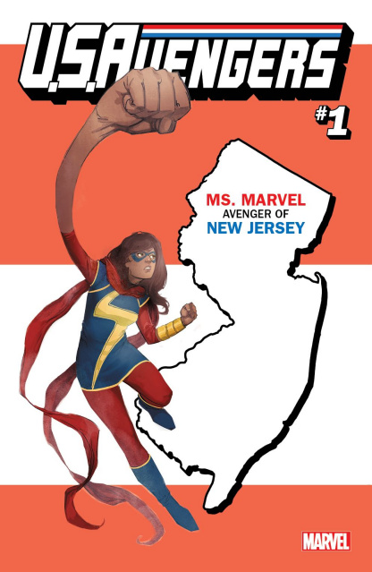 U.S.Avengers #1 (Reis New Jersey State Cover)