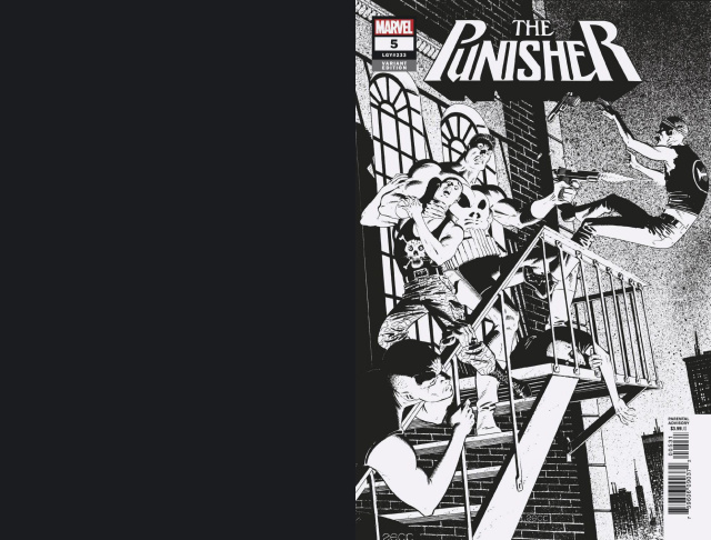 The Punisher #5 (Zeck Hidden Gem B&W Cover)