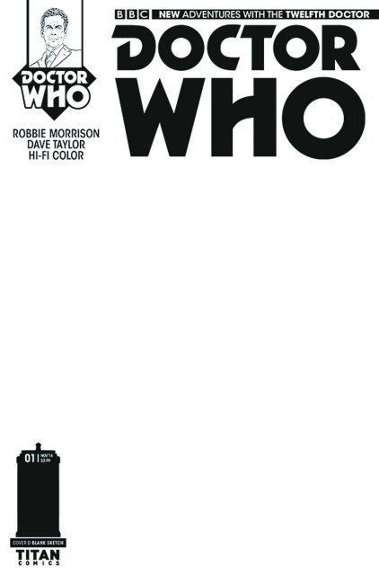 Doctor Who: New Adventures with the Twelfth Doctor #1 (Blank Sketch Cover)