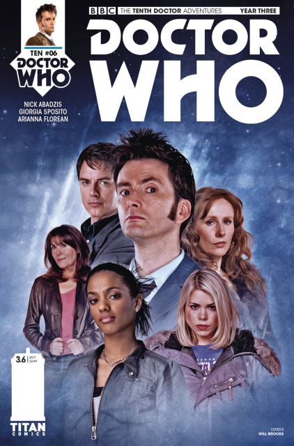 Doctor Who: New Adventures with the Tenth Doctor, Year Three #6 (Brooks Cover)