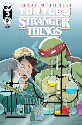 Teenage Mutant Ninja Turtles / Stranger Things #3 (Woodall Cover)