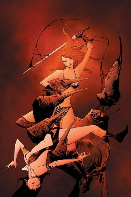 Vampirella / Red Sonja #10 (Lee Virgin Cover)