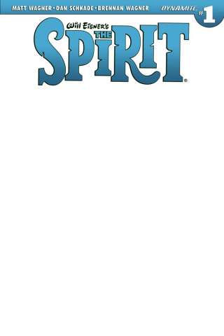 The Spirit #1 (Blank Authentix Cover)