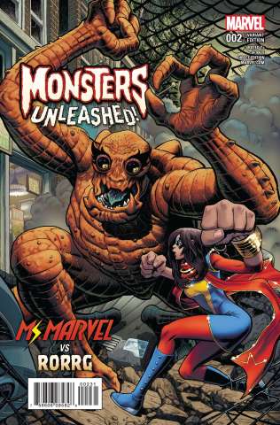 Monsters Unleashed! #2 (Art Adams Moster vs. Hero Cover)