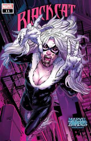 Black Cat #11 (Land Marvel Zombies Cover)