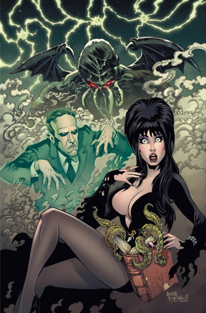 Elvira Meets H.P. Lovecraft #1 (Acosta Virgin Cover)