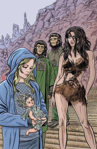 Planet of the Apes: Time of Man #1 (Virgin Allred Cover)