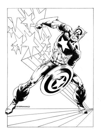 Captain America #1 (Steranko Cover)
