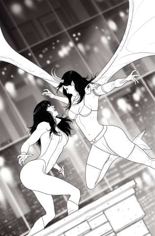 Vampirella vs. Purgatori #3 (40 Copy Musabekov B&W Virgin Cover)