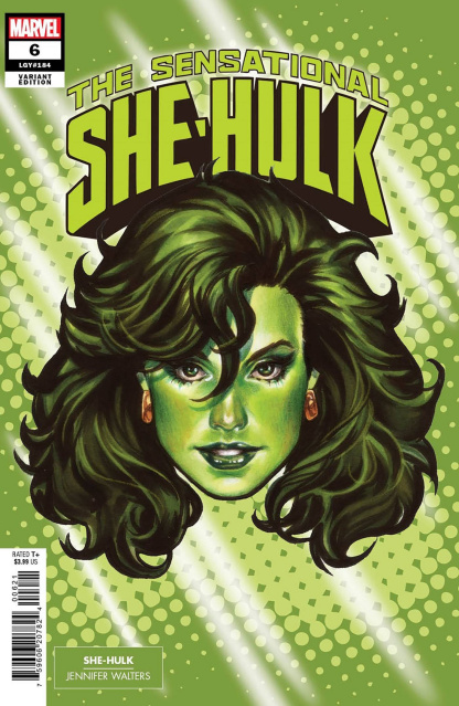 The Sensational She-Hulk #6 (Mark Brooks Headshot Cover)