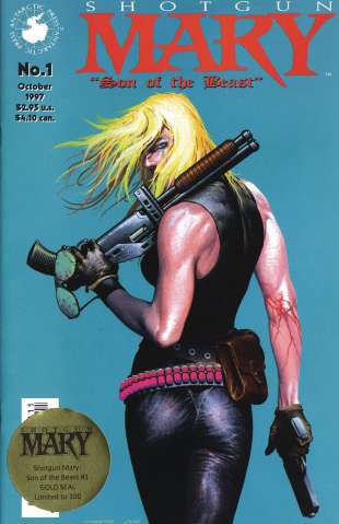 Shotgun Mary: Son of the Beast #1 (Gold Seal Cover)