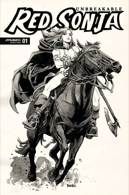 Unbreakable Red Sonja #1 (10 Copy Panosian B&W Cover)