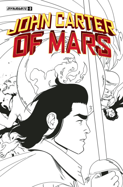 John Carter of Mars #2 (7 Copy Case B&W Cover)