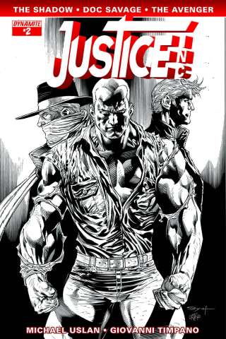 Justice, Inc. #2 (15 Copy Syaf B&W Cover)