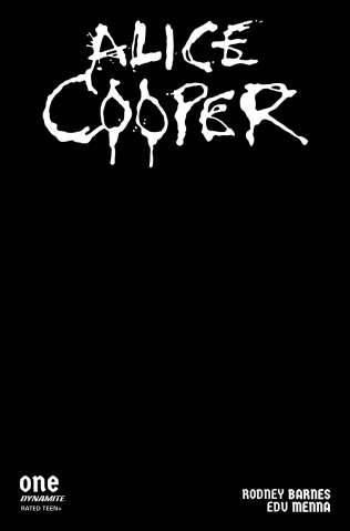 Alice Cooper #1 (Black Blank Authentix Cover)