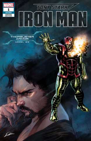 Tony Stark: Iron Man #1 (Thorbuster Armor Cover)