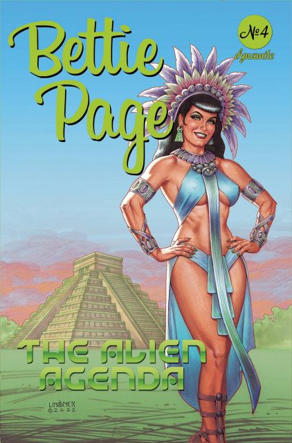 Bettie Page: The Alien Agenda #4 (Linsner Cover)