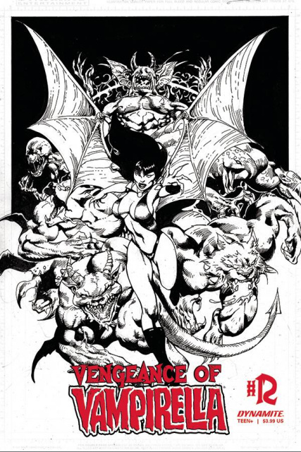 Vengeance of Vampirella #12 (11 Copy Castro B&W Cover)