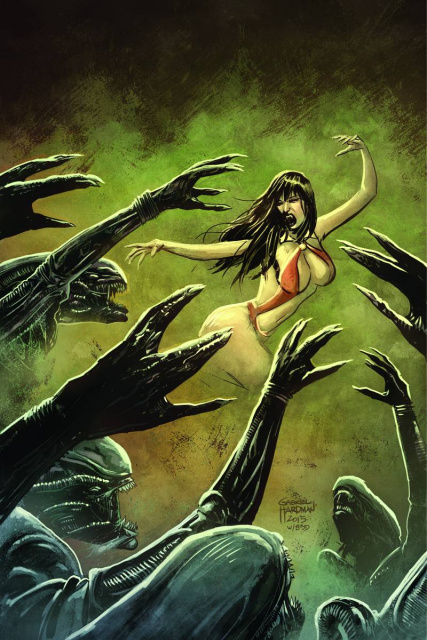 Aliens / Vampirella #3 (Rare Hardman Virgin Cover)