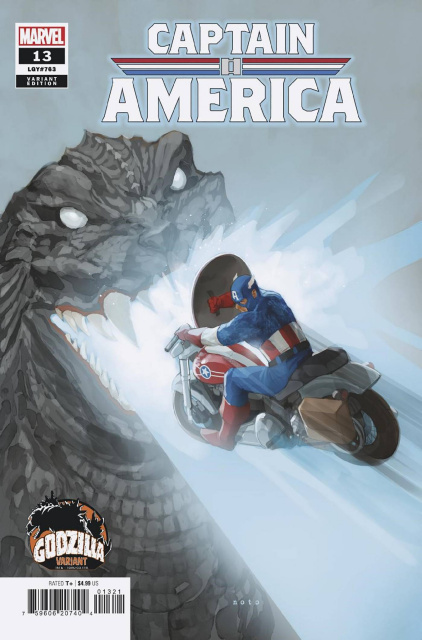 Captain America #13 (Phil Noto Godzilla Cover)