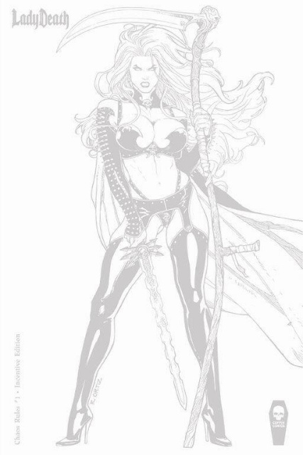 Lady Death: Chaos Rules #1 (Ortiz 10 Copy Cover)