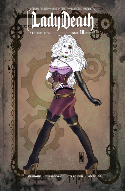 Lady Death #18 (Chicago Steampunk Thursday Cover)