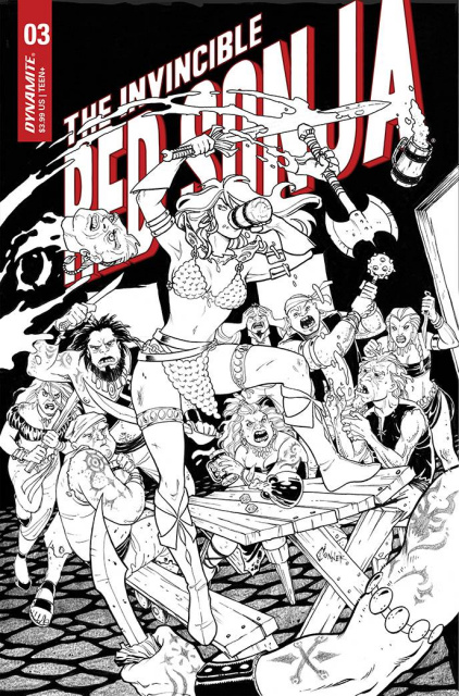 The Invincible Red Sonja #3 (15 Copy Conner Line Art Cover)
