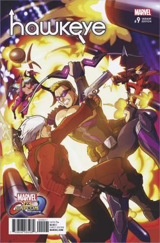 Hawkeye #9 (Porter Marvel vs. Capcom Cover)