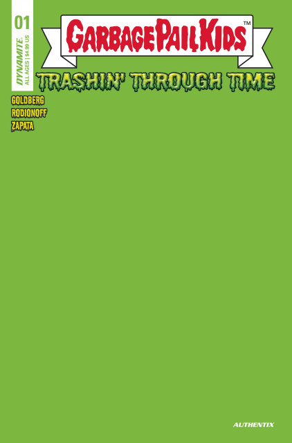 Garbage Pail Kids: Trashin' Through Time #1 (Puke Green Blank Cover)