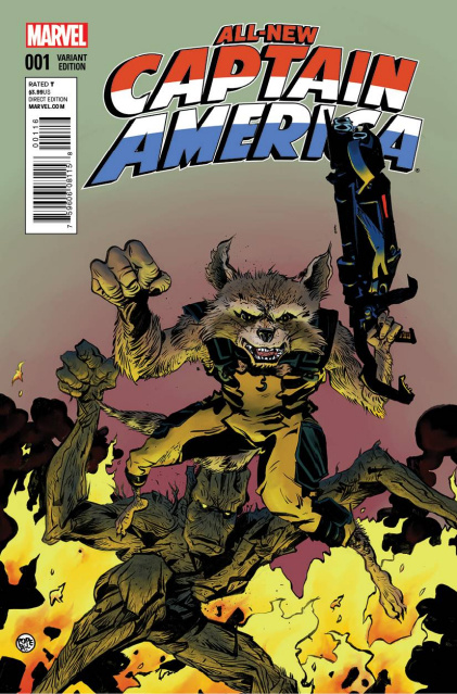 All-New Captain America #1 (Rocket Raccoon & Groot Cover)
