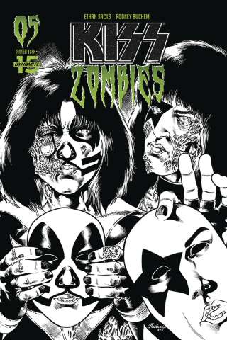 KISS: Zombies #5 (30 Copy Buchemi B&W Cover)