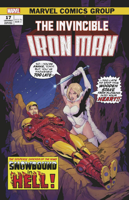 The Invincible Iron Man #17 (Giuseppe Camuncoli Vampire Cover)