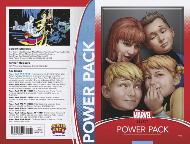 Power Pack #63 (Christopher Trading Card Cover)