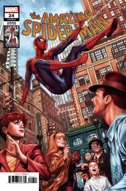 The Amazing Spider-Man #24 (Brooks Marvels 25th Anniversary Tribute Cover)