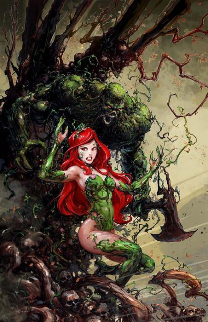 Poison Ivy / Swamp Thing: Feral Trees #1 (Clayton Crain Card Stock Cover)