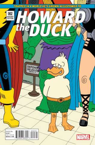 Howard the Duck #2 (Hembeck Cover)