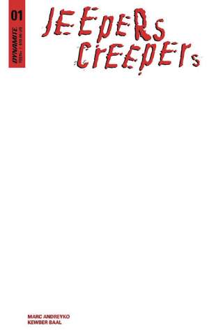 Jeepers Creepers #1 (Blank Authentix Cover)