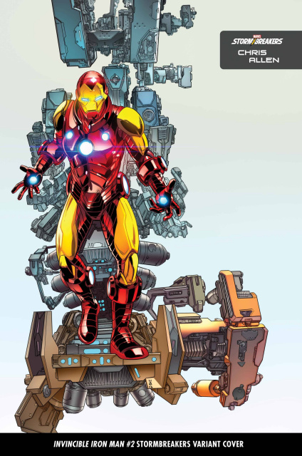 The Invincible Iron Man #2 (Allen Stormbreakers Cover)
