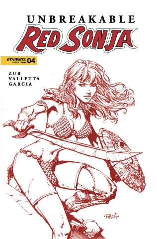 Unbreakable Red Sonja #4 (10 Copy Finch Fiery Cover)